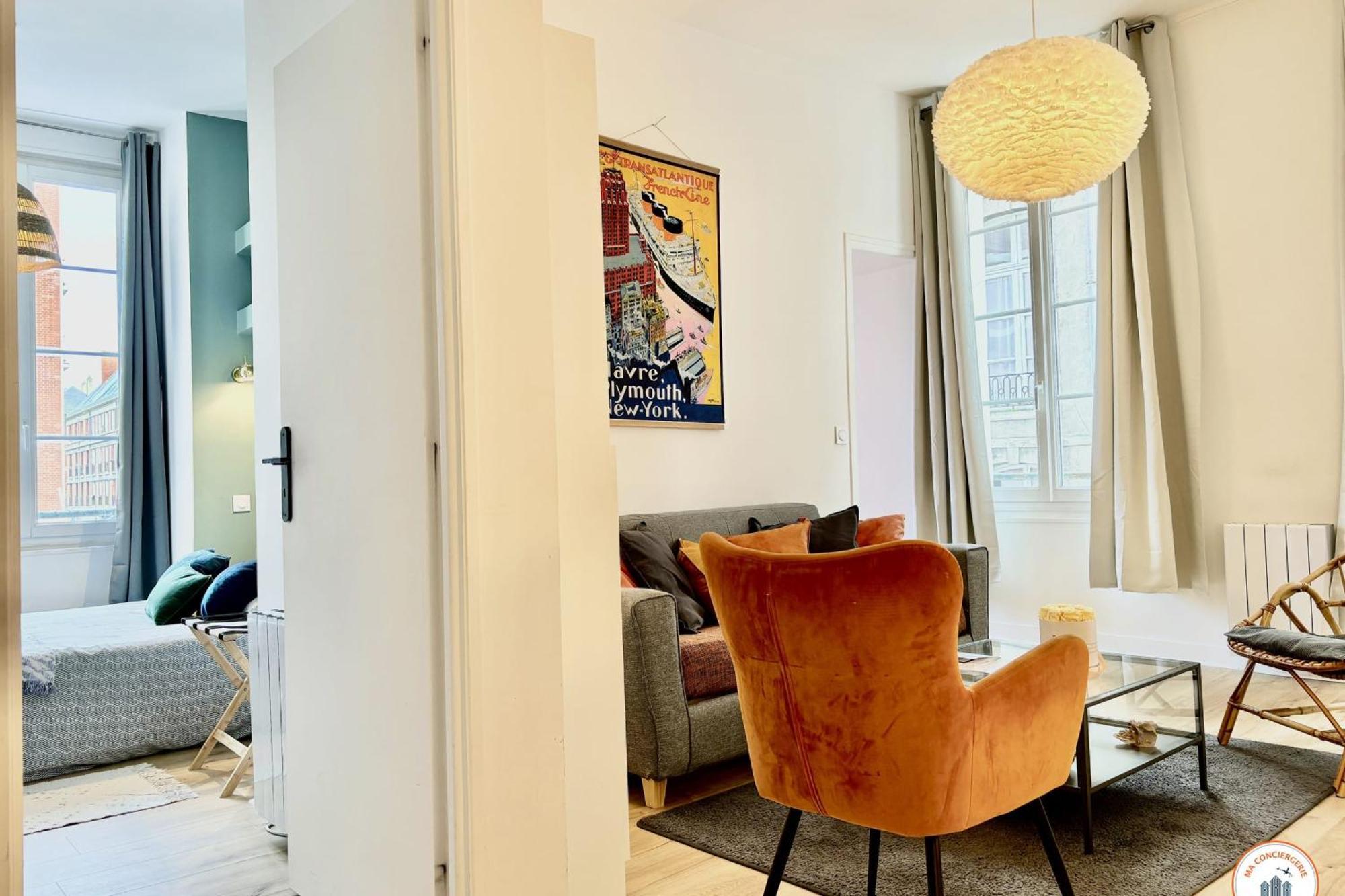 Ferienwohnung L'Oasis Havrais - Centre Historique Le Havre Exterior foto